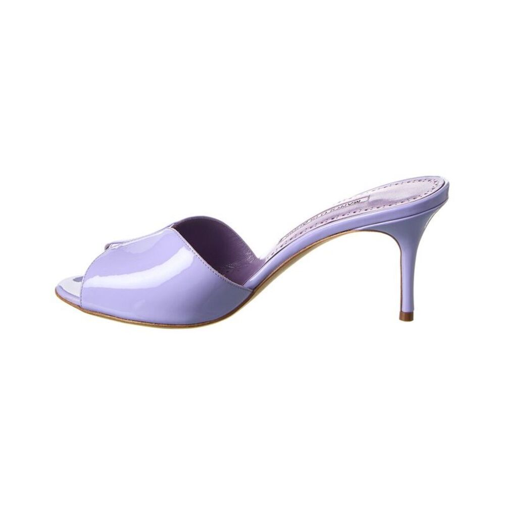 Manolo Blahnik Houramu 70 Patent Sandal - Picture 2 of 5